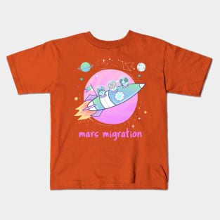 Mars migration Kids T-Shirt